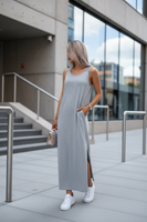 Vestido Midi Sin Espaldas con Encaje - LÚVORA