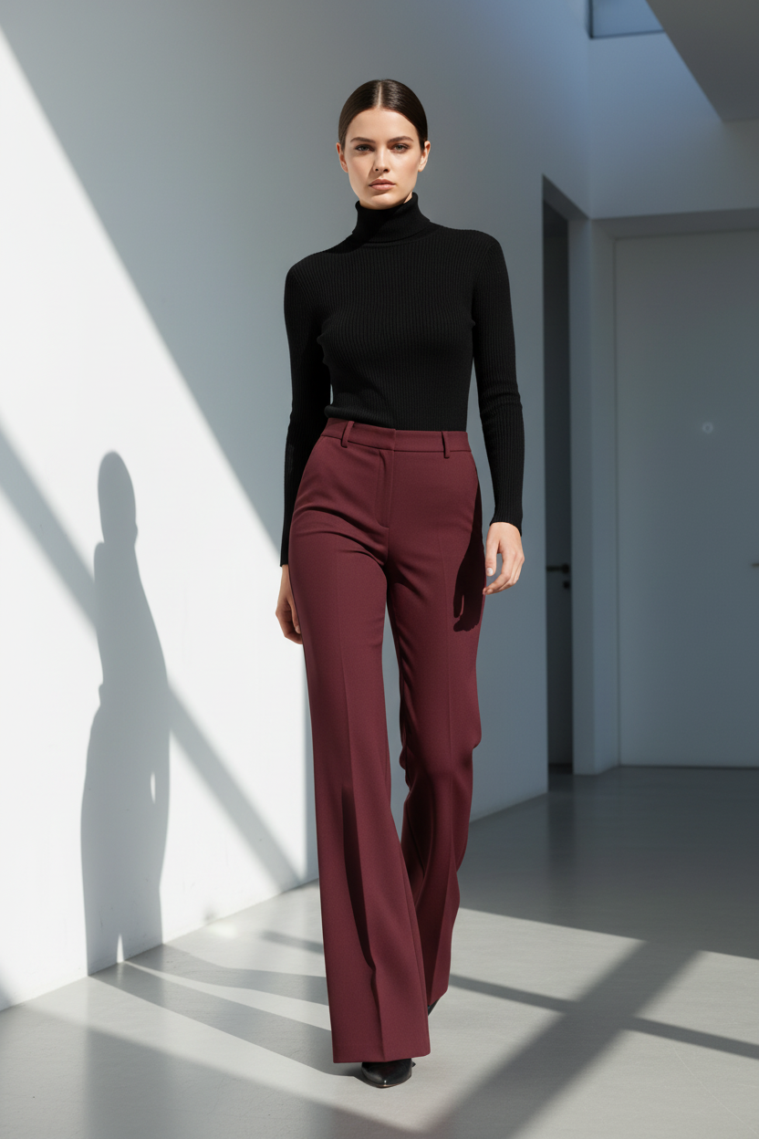 Pantalones Elegantes de Cintura Alta - LÚVORA