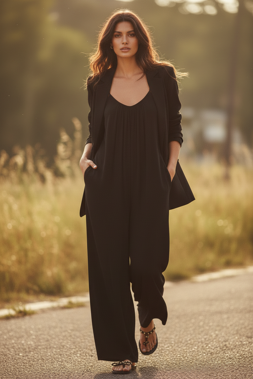 Mono Largo Fluido con Bolsillos - LÚVORA