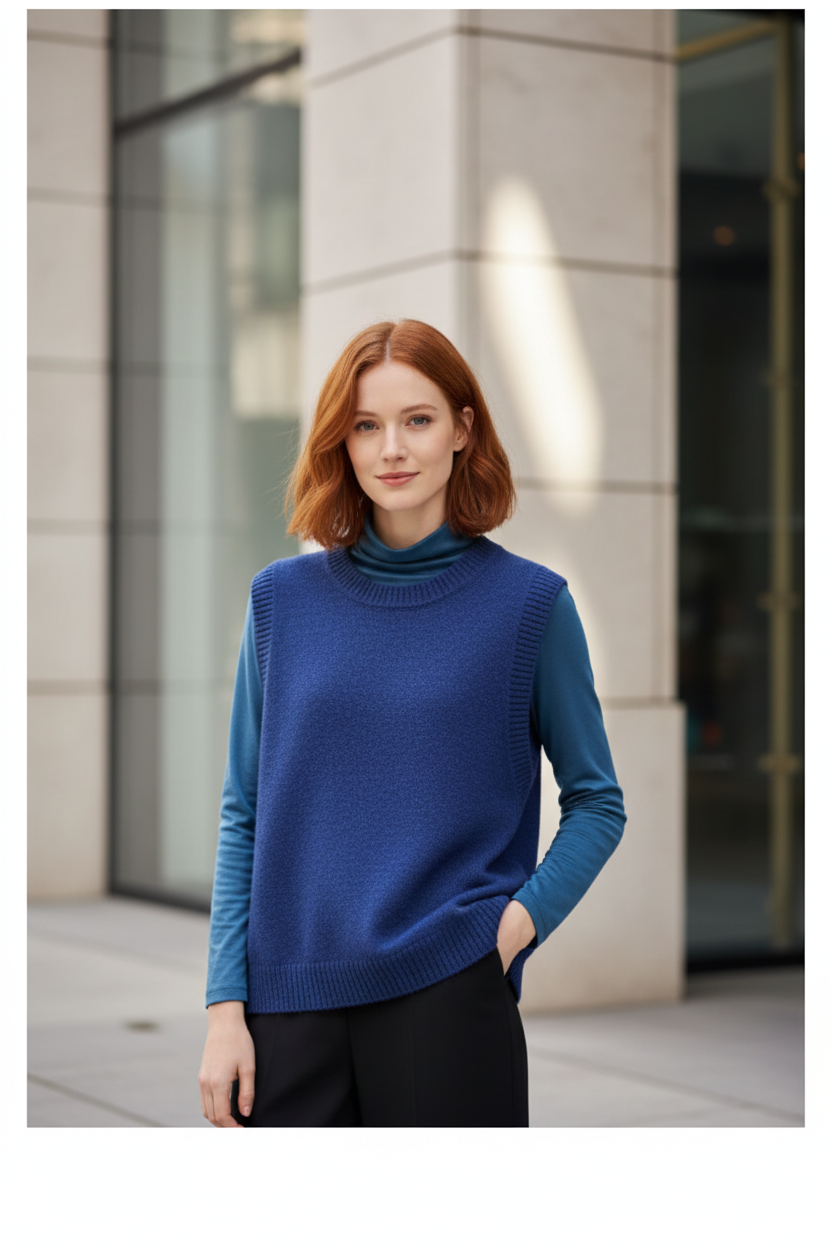 Chaleco de Lana Merino Elegante - LÚVORA