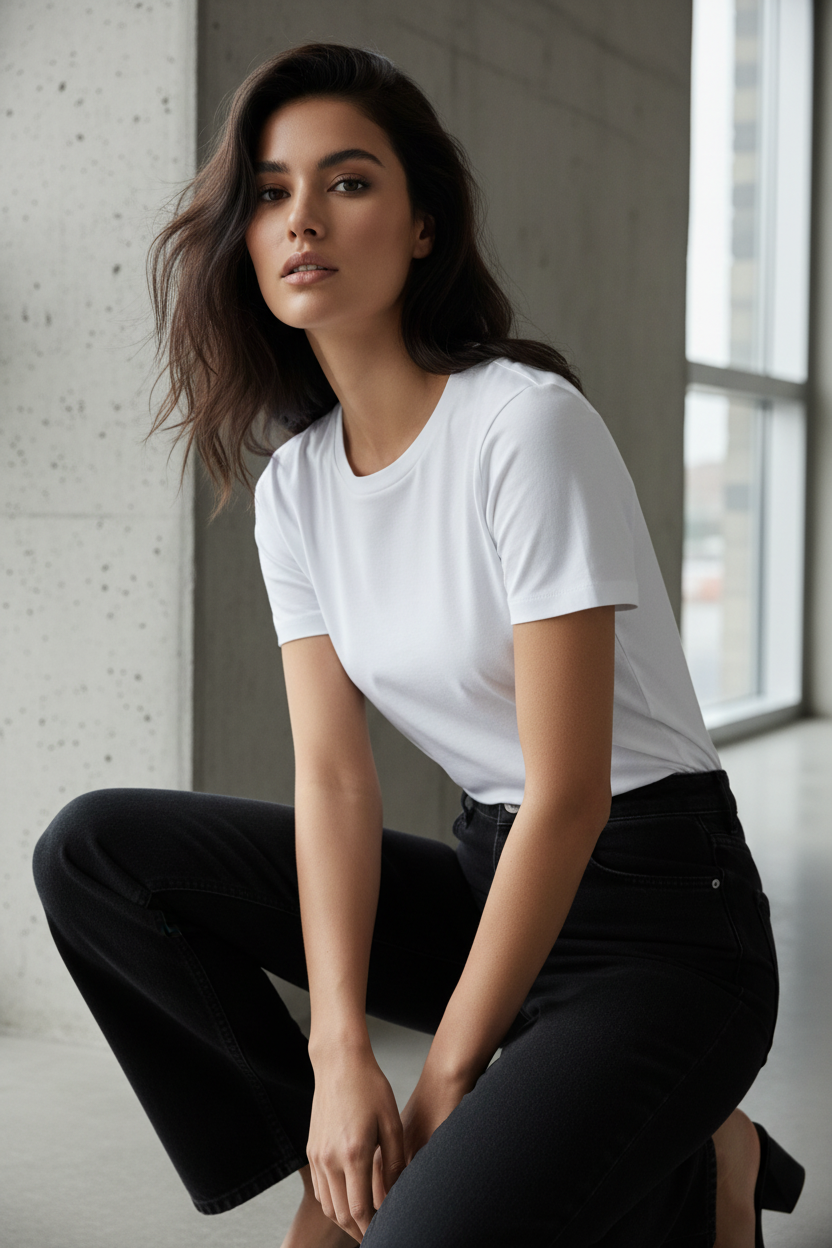 Camiseta Esencial Premium 100% Algodón - LÚVORA