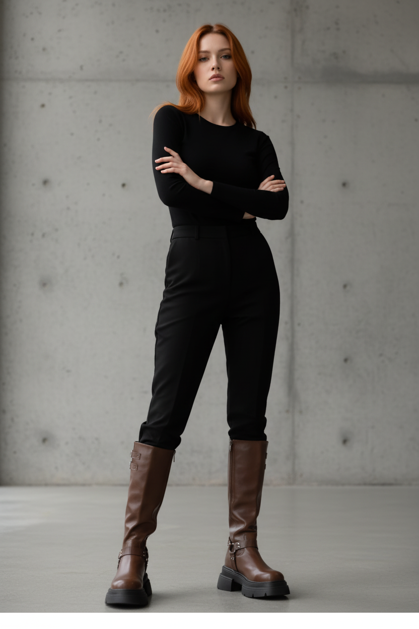 Botas Elegantes de Cuero hasta la Rodilla - LÚVORA