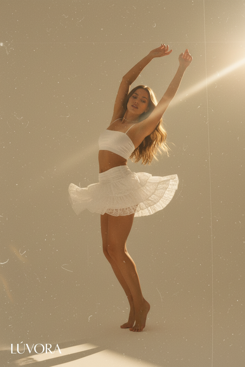 Falda Short Coquette con Volantes - LÚVORA