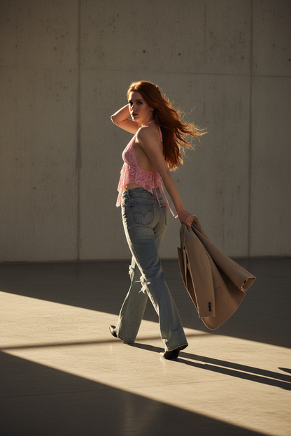 Top Crop Sexy con Volantes de Encaje - LÚVORA