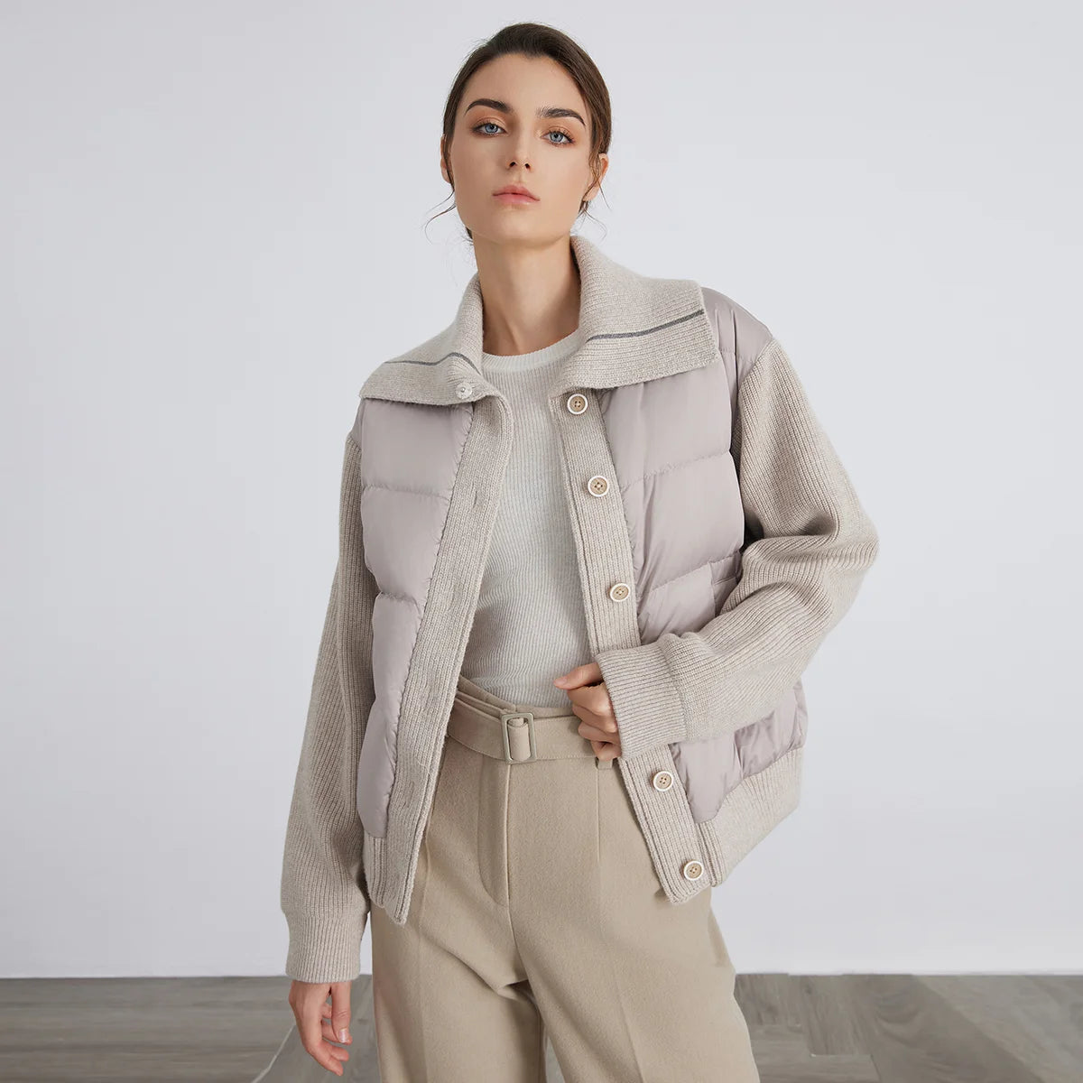 Chaqueta de Lana y Pluma Premium - LÚVORA