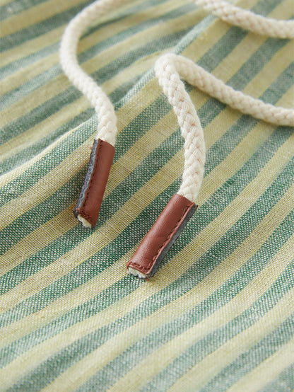 Conjunto de Top y Shorts de Lino Stripes Chic - LÚVORA