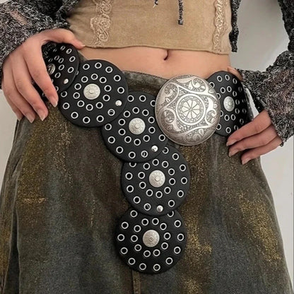 Cinturón Vintage Y2K con Remaches - LÚVORA