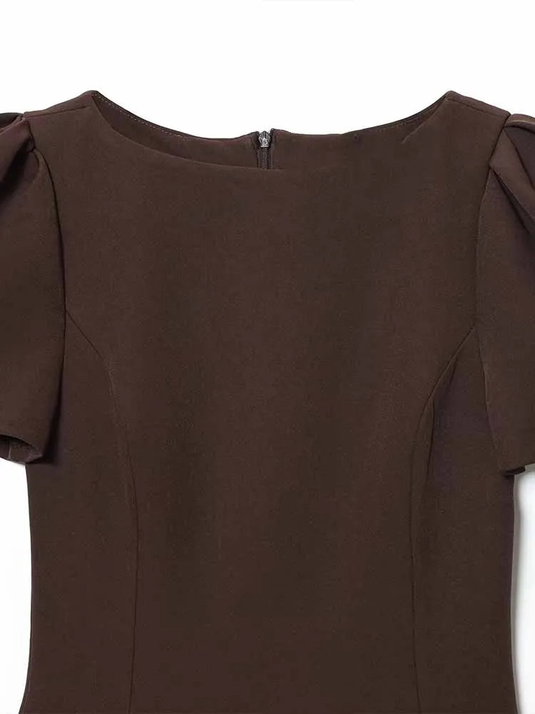 Vestido Corto Elegante de Otoño - LÚVORA