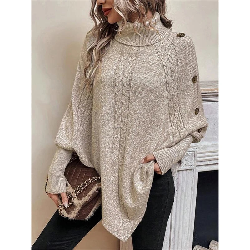 Suéter Elegante de Cuello Alto - LÚVORA