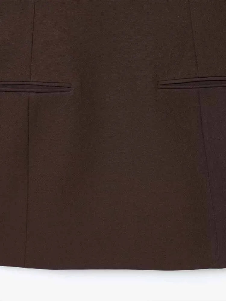 Vestido Corto Elegante de Otoño - LÚVORA