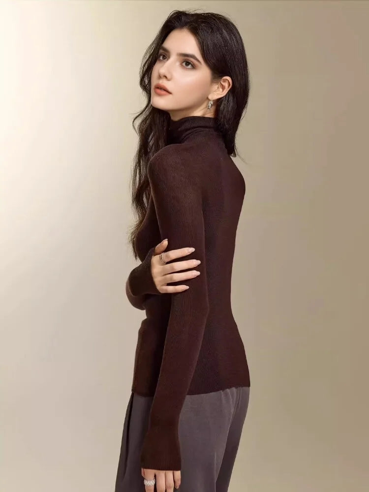 Suéter de Cuello Alto de Merino - LÚVORA