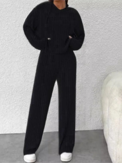 Conjunto Sofisticado de Sudadera con Capucha