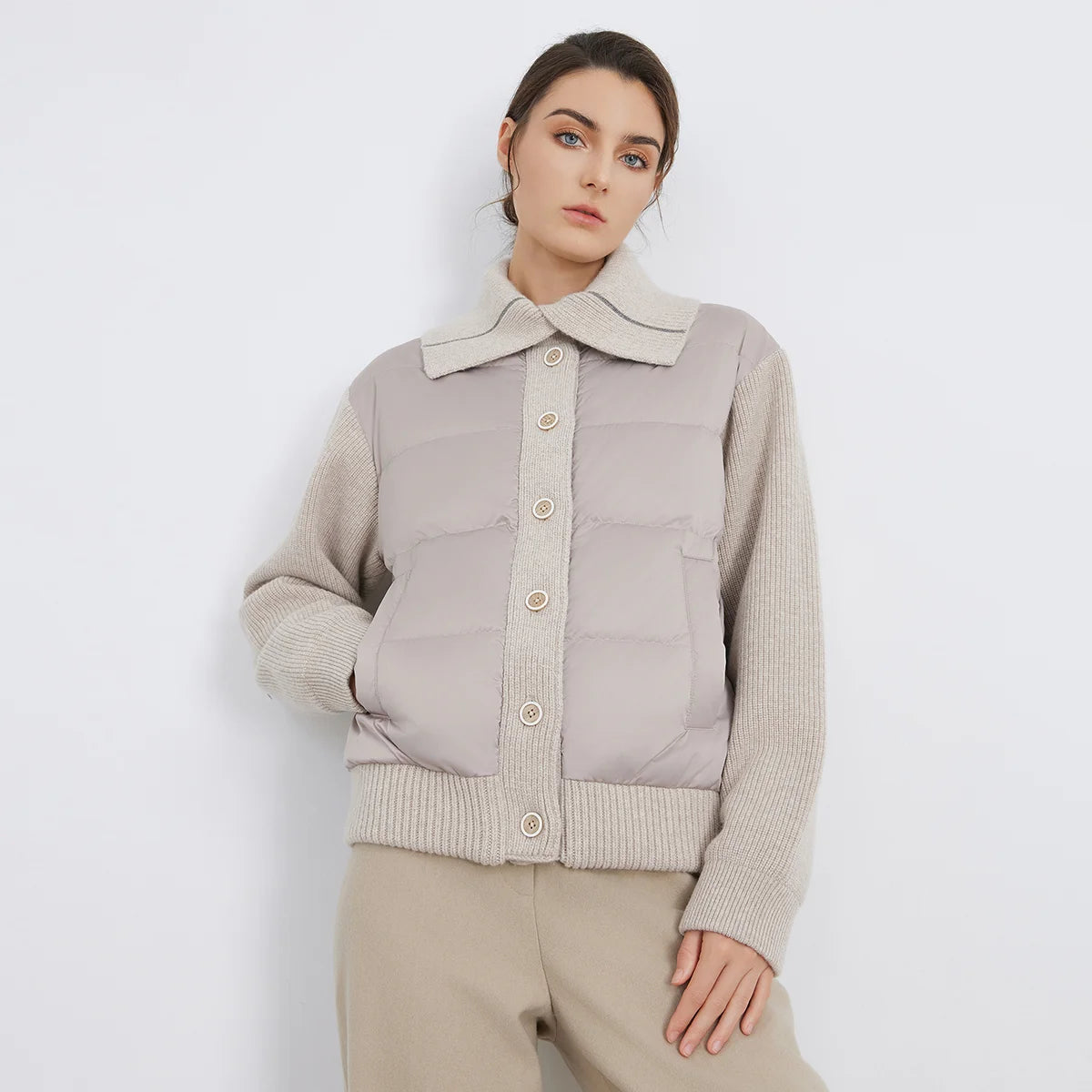 Chaqueta de Lana y Pluma Premium - LÚVORA