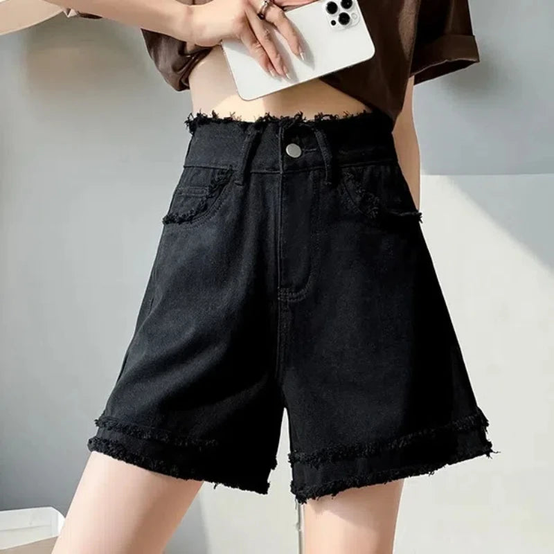 Shorts de Denim Chic - LÚVORA