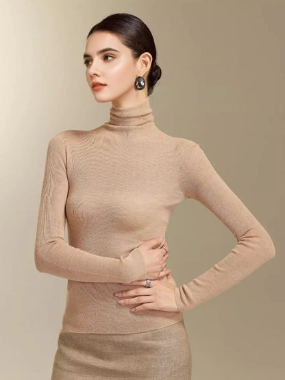 Suéter de Cuello Alto de Merino - LÚVORA