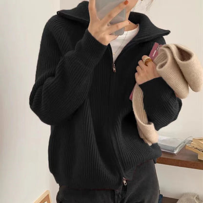 Cardigan Chic de Punto con Cuello Caído - LÚVORA