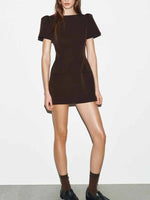 Vestido Corto Elegante de Otoño - LÚVORA