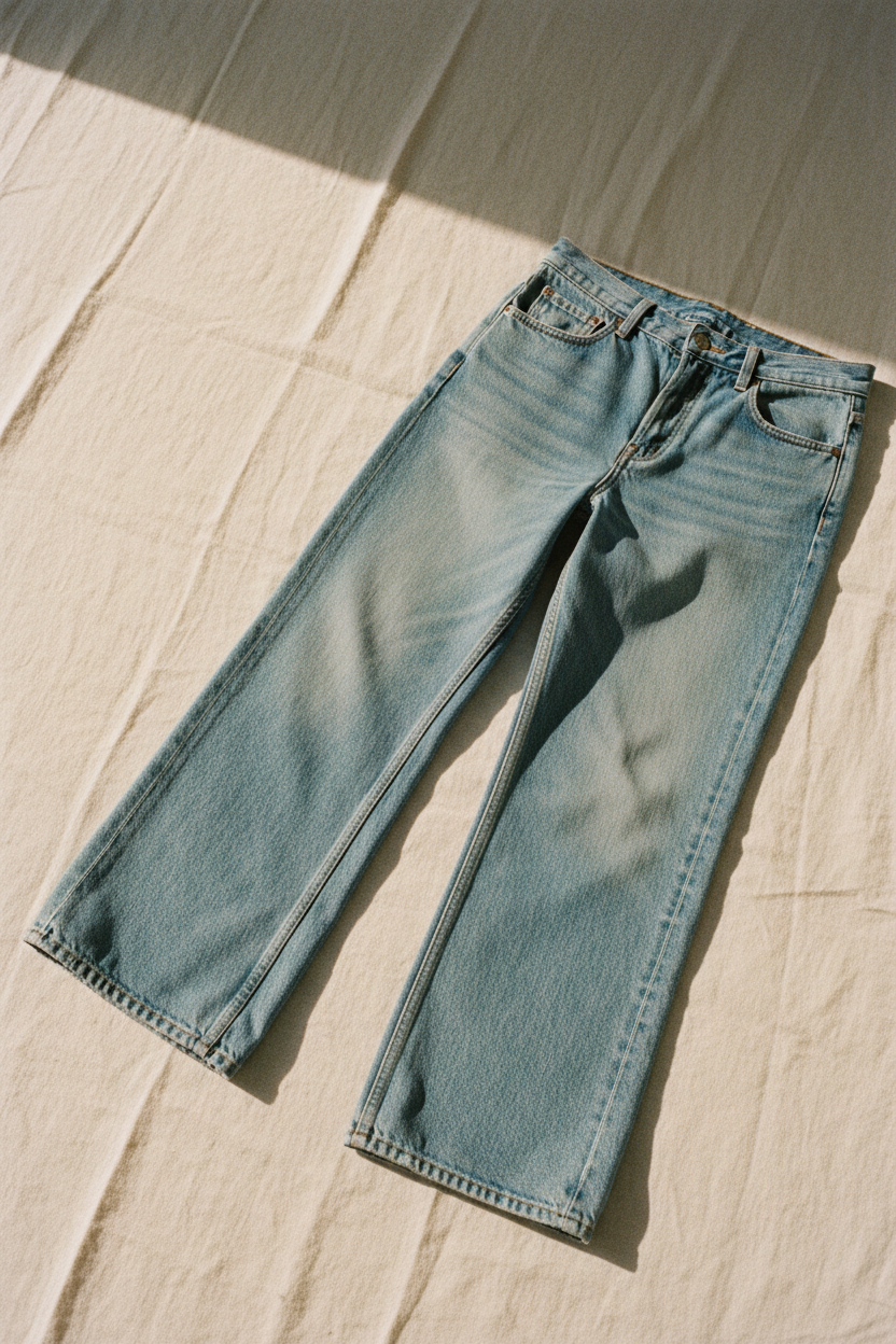 Pantalones Vaqueros Anchos Vintage Chic - LÚVORA