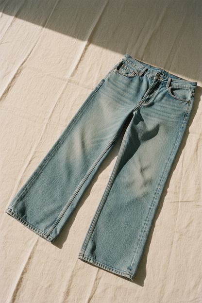 Pantalones Vaqueros Anchos Vintage Chic - LÚVORA