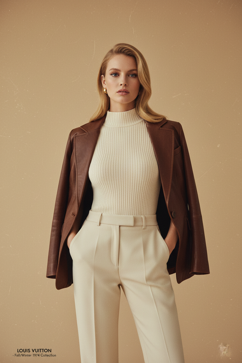 Top Esencial de Punto Cuello Alto - LÚVORA