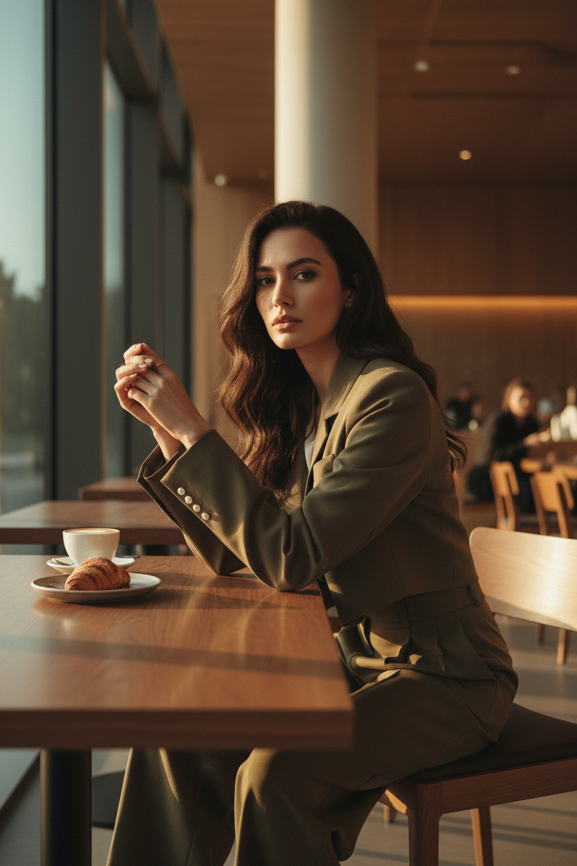 Blazer Chic de Mujer con Botón Perla - LÚVORA
