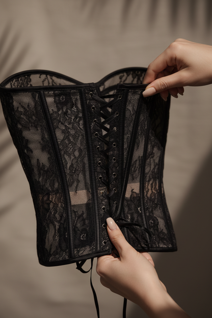 Corpiño de Encaje Sin Tirantes con Soporte - LÚVORA