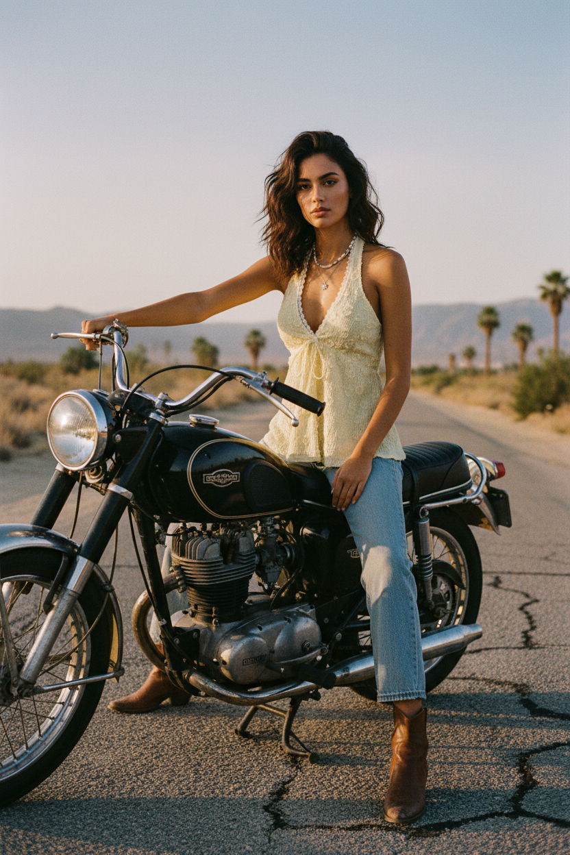 Top V-Cuello Sin Espalda - LÚVORA