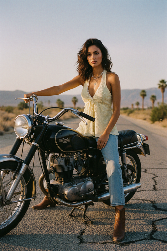 Top V-Cuello Sin Espalda - LÚVORA