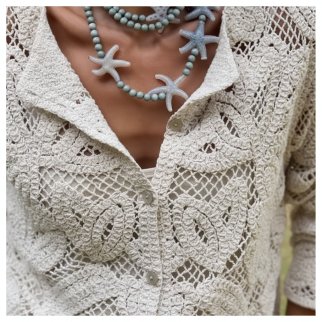 Blusa Elegante de Encaje Floral - LÚVORA