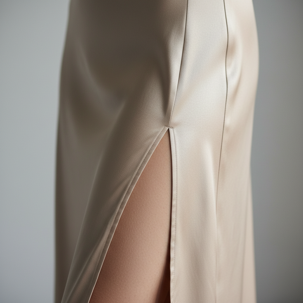 Vestido Largo Satinado de Gala - LÚVORA