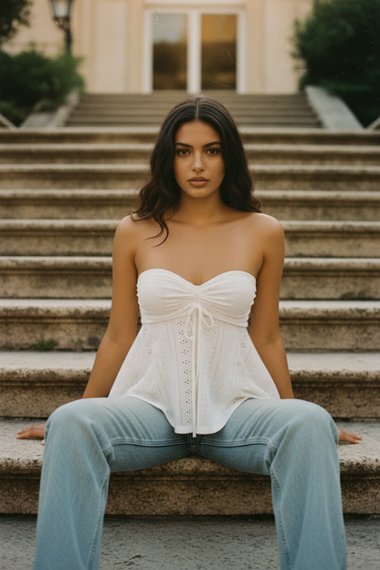 Top Elegante con ajuste personalizable - LÚVORA