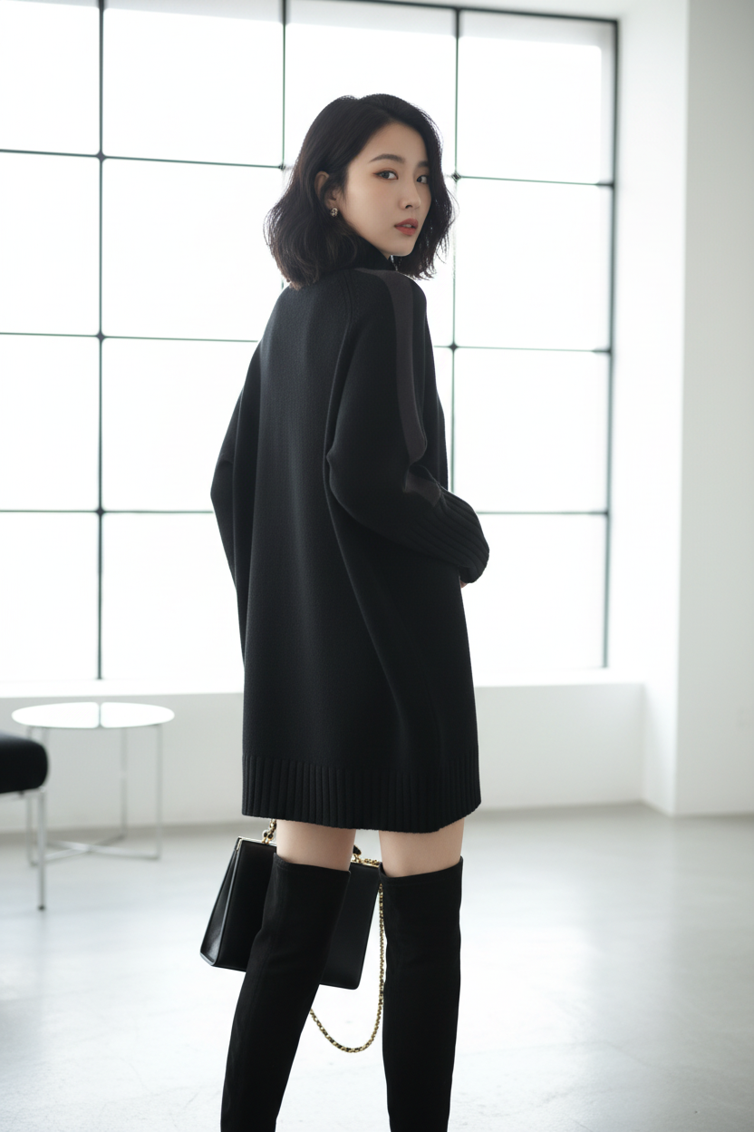 Vestido de Punto Elegante para Otoño - LÚVORA