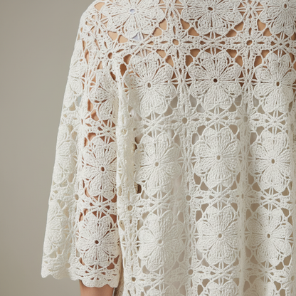 Blusa Elegante de Encaje Floral - LÚVORA