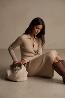 Vestido Camisero de Punto Premium - LÚVORA