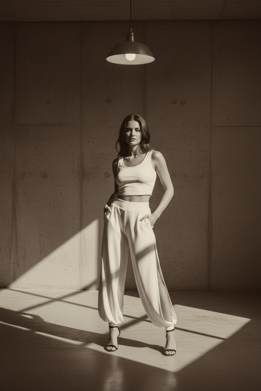 Pantalones con diseño de abertura lateral - LÚVORA