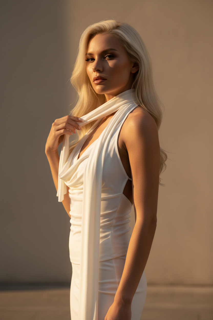 Top Elegante Sin Mangas V-Libro - LÚVORA