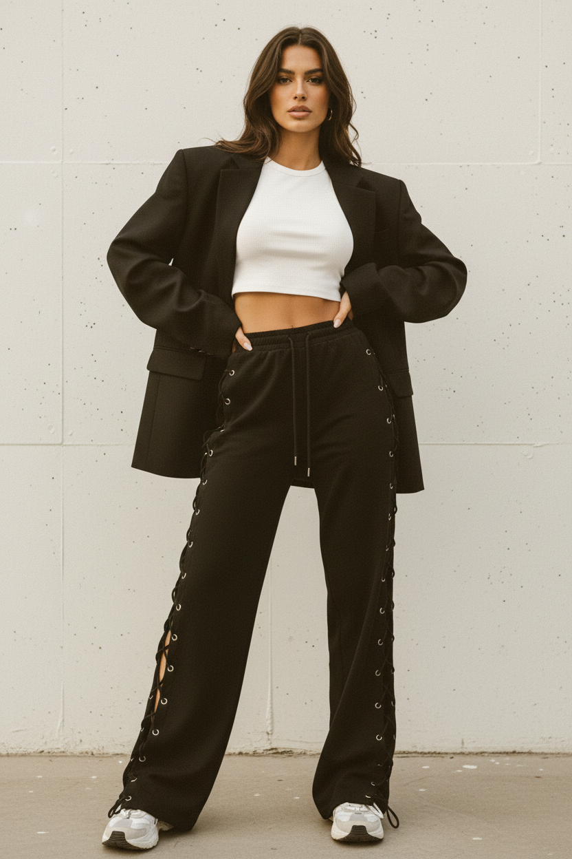 Pantalón Urbano con Cintura Bandage - LÚVORA