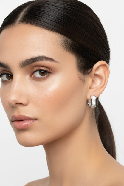 Pendientes Geométricos Elegantes en Oro - LÚVORA