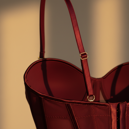 Corset de Gasa con Diseño Fishbone - LÚVORA