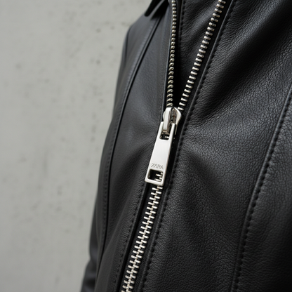 Chaqueta de Cuero Roja Elegante - LÚVORA