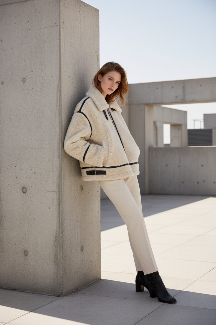 Chaqueta de Moto de Piel Sintética - LÚVORA