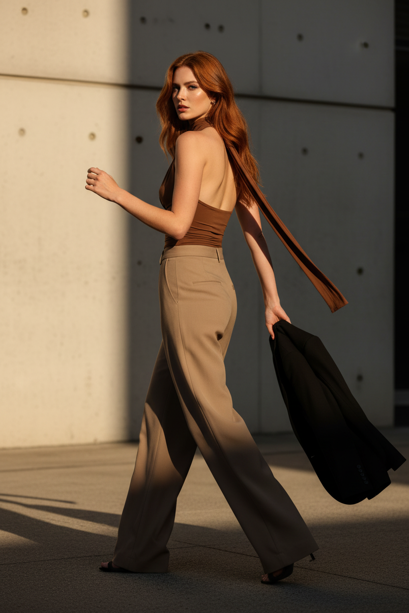 Top Elegante Sin Mangas V-Libro - LÚVORA