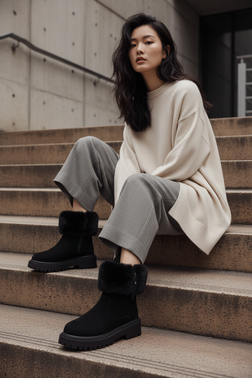 Botines Cortos de Invierno Elegantes - LÚVORA