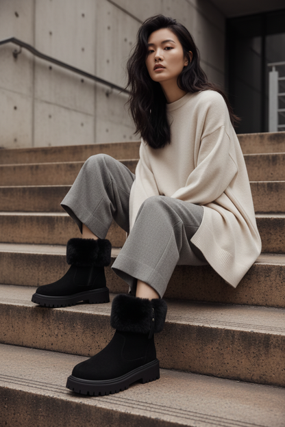 Botines Cortos de Invierno Elegantes - LÚVORA