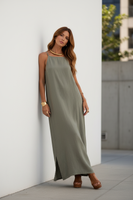 Vestido Largo con Abiertos Laterales - LÚVORA