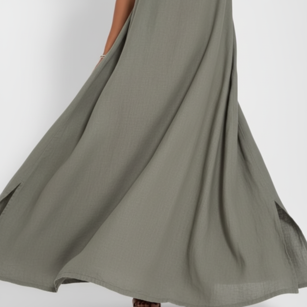 Vestido Largo con Abiertos Laterales - LÚVORA