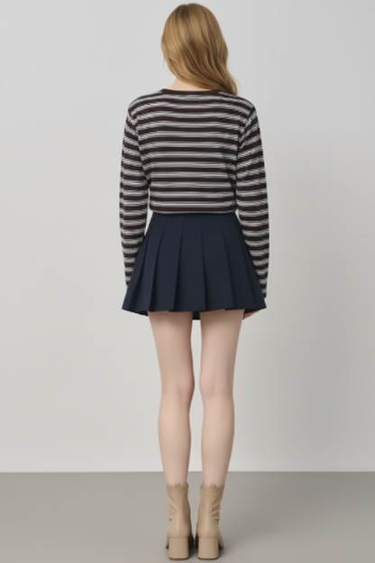 Camiseta Oversize Retro a Rayas - LÚVORA