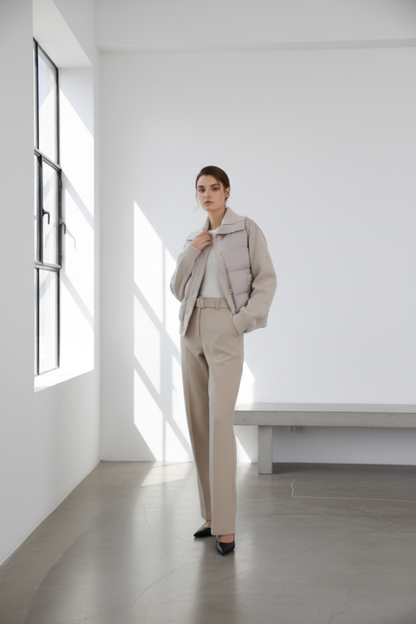 Chaqueta de Lana y Pluma Premium - LÚVORA