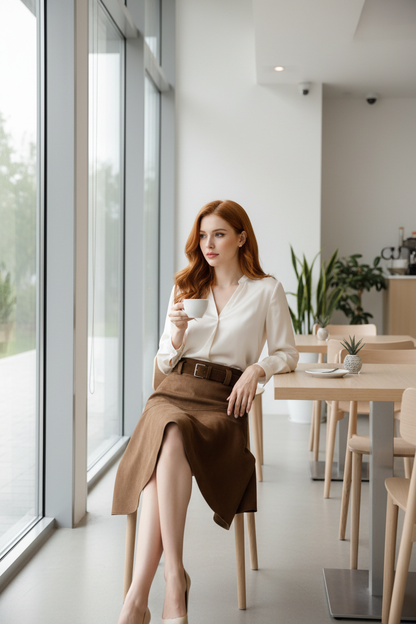 Falda Asimétrica Chic con Volantes - LÚVORA