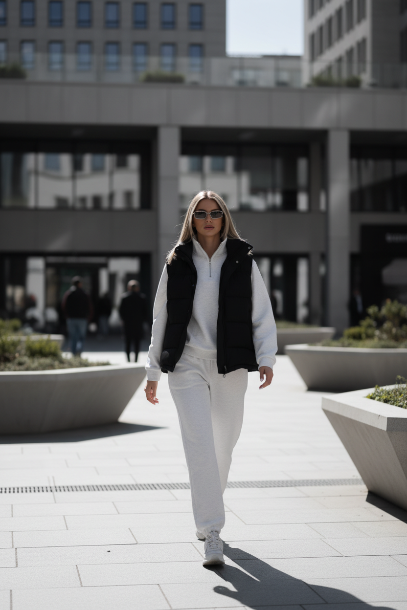 Chaleco Puffer Sin Mangas con Capucha - LÚVORA